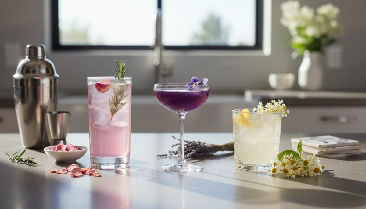 Floral Notes in Elegant Mixed Drinks Recipes and Tips Floral Notes in Elegant Mixed Drinks Recipes and Tips