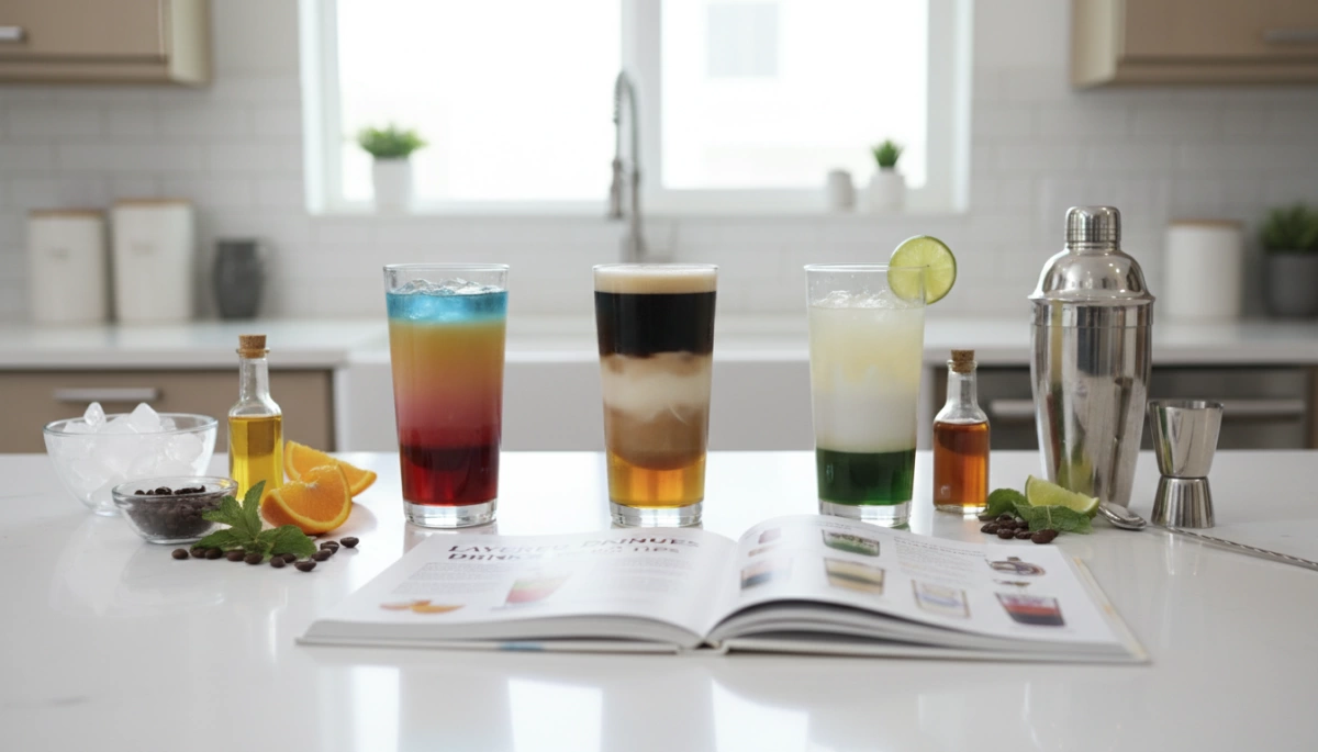 Layered Drinks Techniques and Tips for Stunning Cocktails and Mocktails Layered Drinks Techniques and Tips for Stunning Cocktails and Mocktails